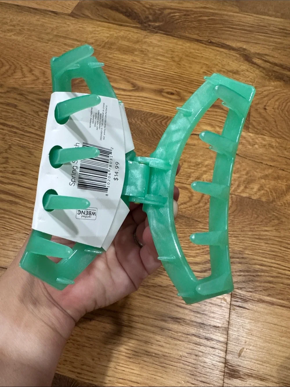 NWT Teleties Large Clip Spring Splash
